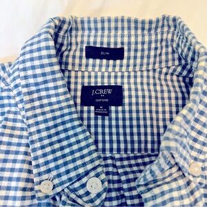 J. Crew Factory Oxford Shirt Slim M Blue